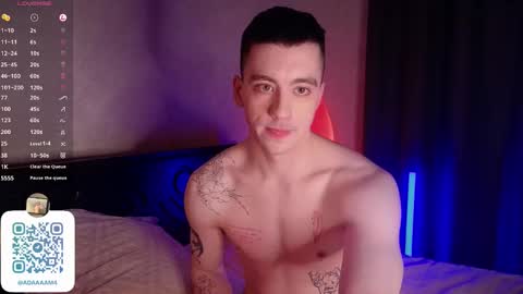 Snapshot of adampolerno chatting on February 13, 9:51 am Hi Im Adam Glad to see u here 3 And its my first day online show from February 13, 9:51 am