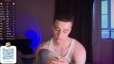 Snapshot of adampolerno chatting on February 3, 12:47 pm Hi Im Adam Glad to see u here 3 And its my first day online show from February 3, 12:47 pm