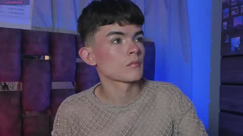 Snapshot of angelocute_ chatting on February 5, 3:55 am Angelo I work from home this is my room  online show from February 5, 3:55 am