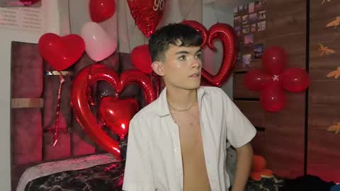 Snapshot of angelocute_ chatting on February 15, 4:58 am Angelo I work from home this is my room  online show from February 15, 4:58 am