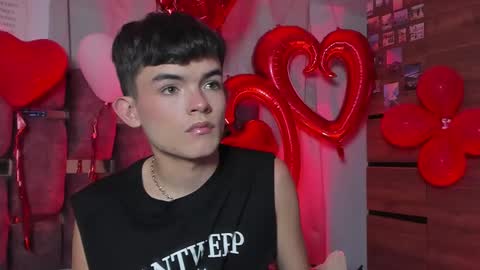 Snapshot of angelocute_ chatting on February 16, 7:26 am Angelo I work from home this is my room  online show from February 16, 7:26 am