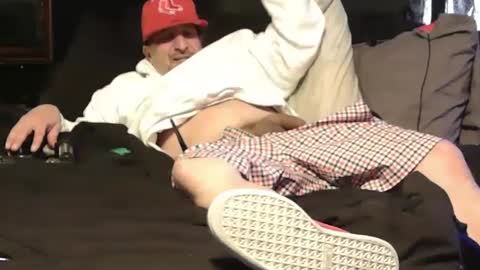 Snapshot of n3v3rpanic1 chatting on February 11, 9:56 pm SnackPants online show from February 11, 9:56 pm