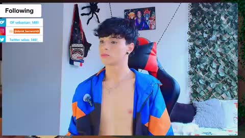 Snapshot of twink_sebas_ chatting on March 5, 5:39 pm  Bad boy sebastian  online show from March 5, 5:39 pm