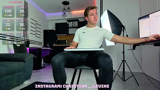 Snapshot of ChristianLevine_ chatting on February 9, 6:58 pm ChristianLevine  online show from February 9, 6:58 pm