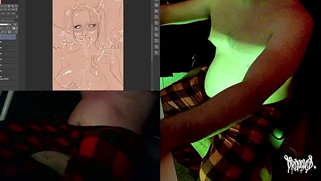 Snapshot of DrenchedArt chatting on October 23, 6:06 am DrenchedArt online show from October 23, 6:06 am