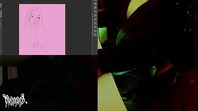 Snapshot of DrenchedArt chatting on February 21, 7:22 am DrenchedArt online show from February 21, 7:22 am