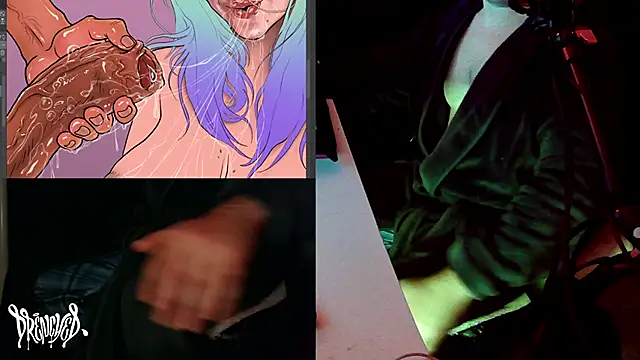 Snapshot of DrenchedArt chatting on March 5, 8:01 pm DrenchedArt online show from March 5, 8:01 pm