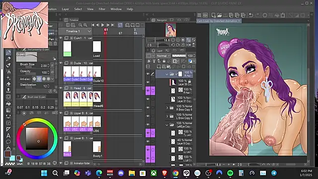 Snapshot of DrenchedArt chatting on January 8, 4:54 pm DrenchedArt online show from January 8, 4:54 pm