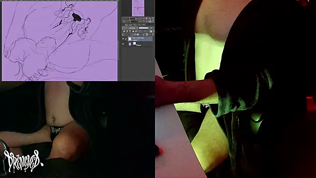 Snapshot of DrenchedArt chatting on December 5, 6:10 am DrenchedArt online show from December 5, 6:10 am