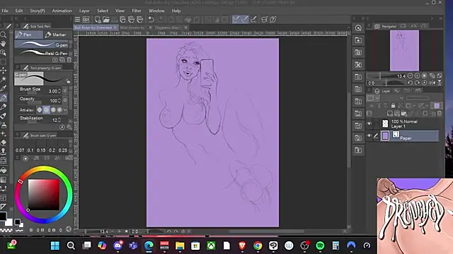 Snapshot of DrenchedArt chatting on December 2, 9:26 pm DrenchedArt online show from December 2, 9:26 pm