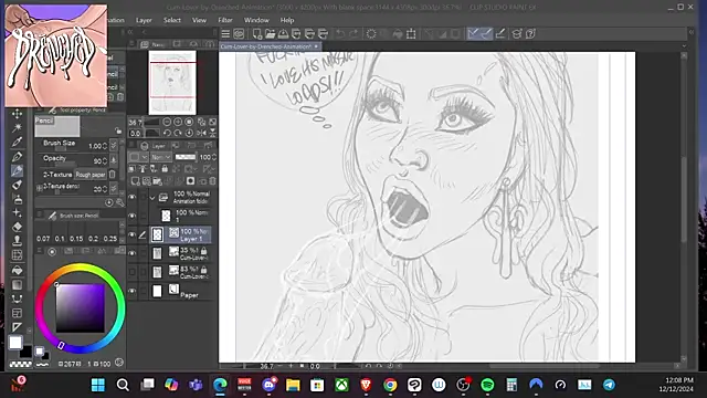 Snapshot of DrenchedArt chatting on December 12, 8:10 pm DrenchedArt online show from December 12, 8:10 pm