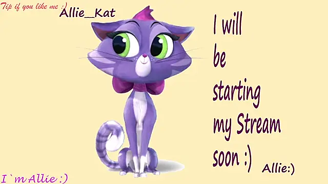 Allie Kat online show from June 20, 2:00 pm