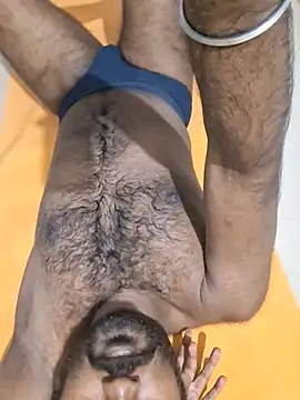 BlackHairy man online show from July 6, 1:30 pm